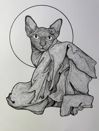 Image 2 of Pharaoh Illustration Blanket Original Art (400$ Donation) 