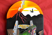 Image 7 of Jurassic Park-Tyrannosaurus-Rex Dinosaur 3D Hand Crafted Wooden Wall Artwork