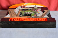 Image 9 of Jurassic Park-Tyrannosaurus-Rex Dinosaur 3D Hand Crafted Wooden Wall Artwork