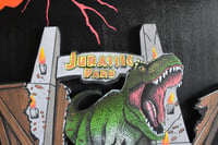 Image 14 of Jurassic Park-Tyrannosaurus-Rex Dinosaur 3D Hand Crafted Wooden Wall Artwork