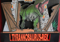 Image 15 of Jurassic Park-Tyrannosaurus-Rex Dinosaur 3D Hand Crafted Wooden Wall Artwork