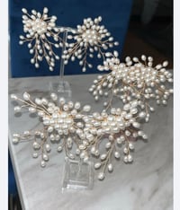 Image 2 of Pearly girl drop earrings