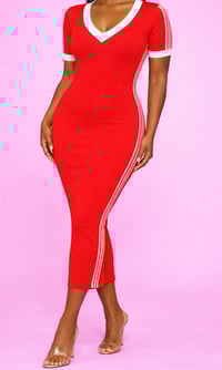 Image 1 of Chic Stripes Bodycon Dress