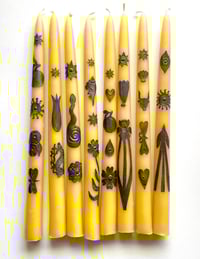 Image 1 of Custom Charmed Beeswax Taper 