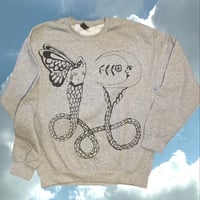 “Flower Trick” pullover Medium