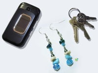 Image 4 of RnJ_Gemstone_Blue Earring 925 SilverWire