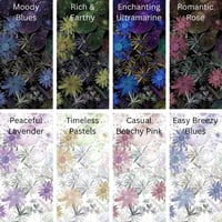 Image 3 of Wildflower Collage Silk Scarf