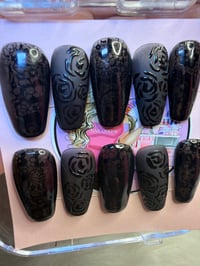 Image 1 of BLK lace rose 