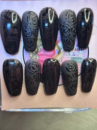 Image 2 of BLK lace rose 