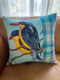 Image 3 of Kingfisher cushion