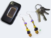 Image 4 of RnJ_Gemstone_Yellow Earring 925 SilverWire