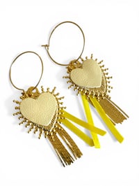 Image 1 of Boucles SUMMER LOVE jaune