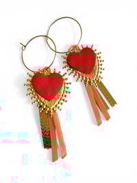 Image 1 of Boucles SUMMER LOVE coquelicot