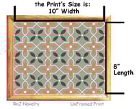 Image 3 of RnJ_DaisyGeo_Neutral UnFramed Print