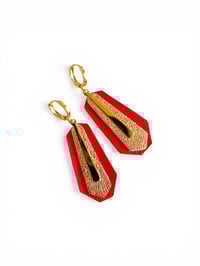 Boucles KHEOPS  coquelicot 