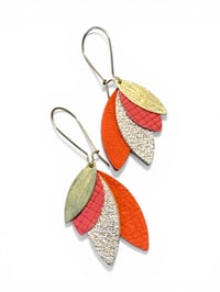 Boucles PLAYA petites coquelicot