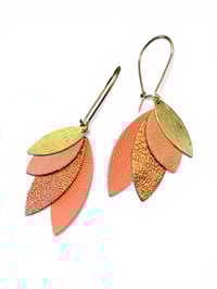 Boucles PLAYA petites corail