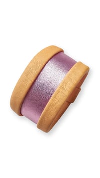 Image 3 of Bracciale bangle artigianale in pelle ESSENTIAL MEDIUM - Solstizio