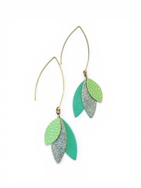 Boucles PLAYA longues vert