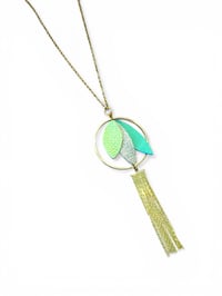 Image 1 of Collier sautoir PLAYA vert