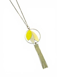 Image 1 of Collier sautoir PLAYA jaune