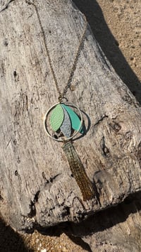 Image 2 of Collier sautoir PLAYA jaune