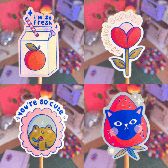 Sticker au choix : série printemps