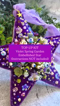 VIOLET SPRING GARDEN TOP-UP KIT For Embellished Star Ornament 