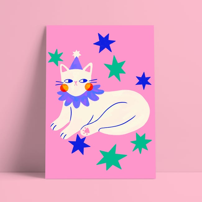 Chat dans les étoiles