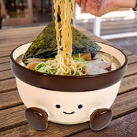 Image 2 of Ceramic Soup &amp; Snack Bowls – Handmade Decorative Fruit &amp; Key Bowls for Home (30oz)