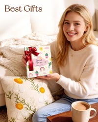 Image 2 of Woven Drink Coasters Set (3pcs) – Crochet Cup Coasters for Coffee Table &amp; Desk Decor