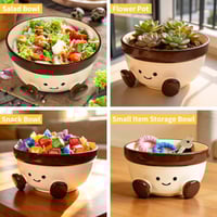 Image 3 of Ceramic Soup &amp; Snack Bowls – Handmade Decorative Fruit &amp; Key Bowls for Home (30oz)