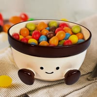 Image 4 of Ceramic Soup &amp; Snack Bowls – Handmade Decorative Fruit &amp; Key Bowls for Home (30oz)