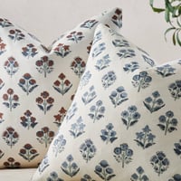 Image 4 of Cotton Floral Pillow Covers Set of 2 – Double-Sided Boho Decorative Throw Pillow Cases 12x20 in