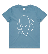 Image 1 of Toddler Butterfly tee - Blue (size 1-6)