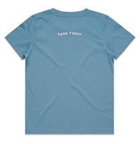 Image 2 of Toddler Butterfly tee - Blue (size 1-6)
