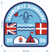 Denmark 2026 badges - pack of 10