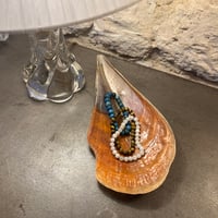 Image 2 of Grande vide-poche nacre sauvage naturel type huître géante Pinna Nobilis - 1970s