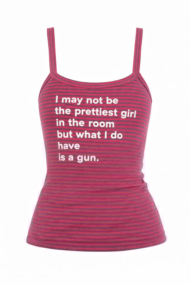 "REVOLVER" SCREEN PRINT TOP