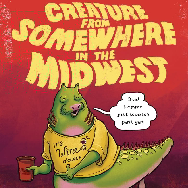 Image of Print | Creature from Somewhere in the Midwest