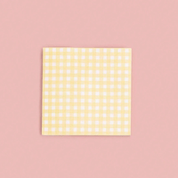 Image 1 of Gingham Sticky NotePad (yellow)