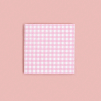 Image 1 of Gingham Sticky NotePad (pink)