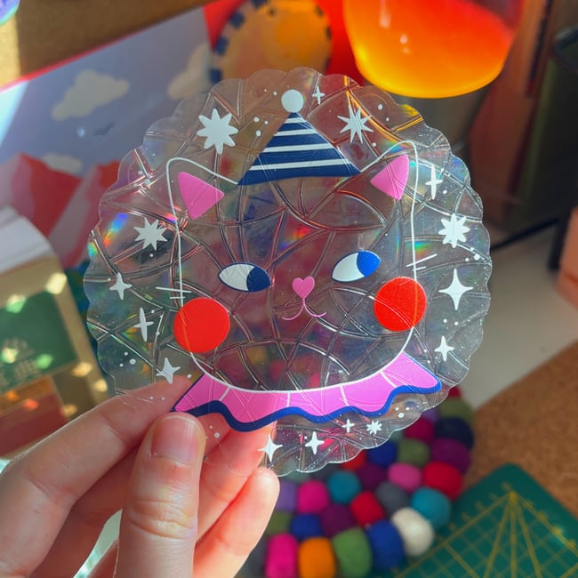 Suncatcher chat holographique