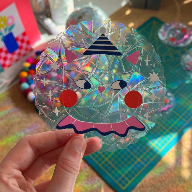 Suncatcher chat holographique