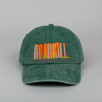 Image 1 of  Roadkill Embroidered 5 Panel Vintage Green Cap 