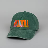 Image 2 of  Roadkill Embroidered 5 Panel Vintage Green Cap 