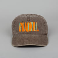 Image 1 of  Roadkill Embroidered 5 Panel Vintage Grey Cap 