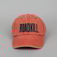 Image 1 of Roadkill Embroidered 5 Panel Vintage Orange Cap 