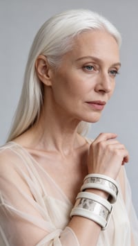 Image 2 of Bracciale bangle artigianale in pelle ESSENTIAL MEDIUM - Orizzonti