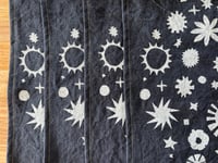 Image 3 of Set of 2 "Space-Flowers" Linen Napkins